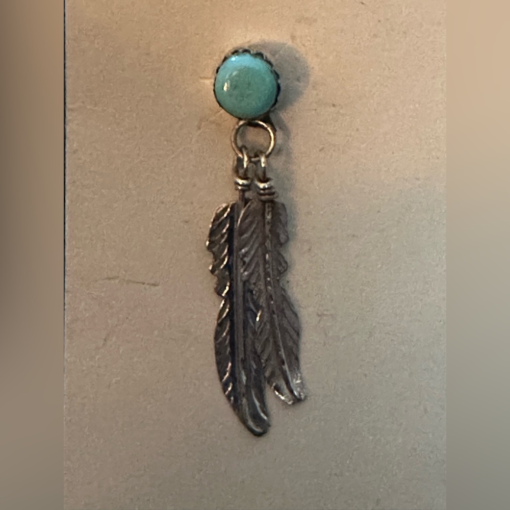 NWT Kingman SS Turquoise Earrings - Picture 3 of 5